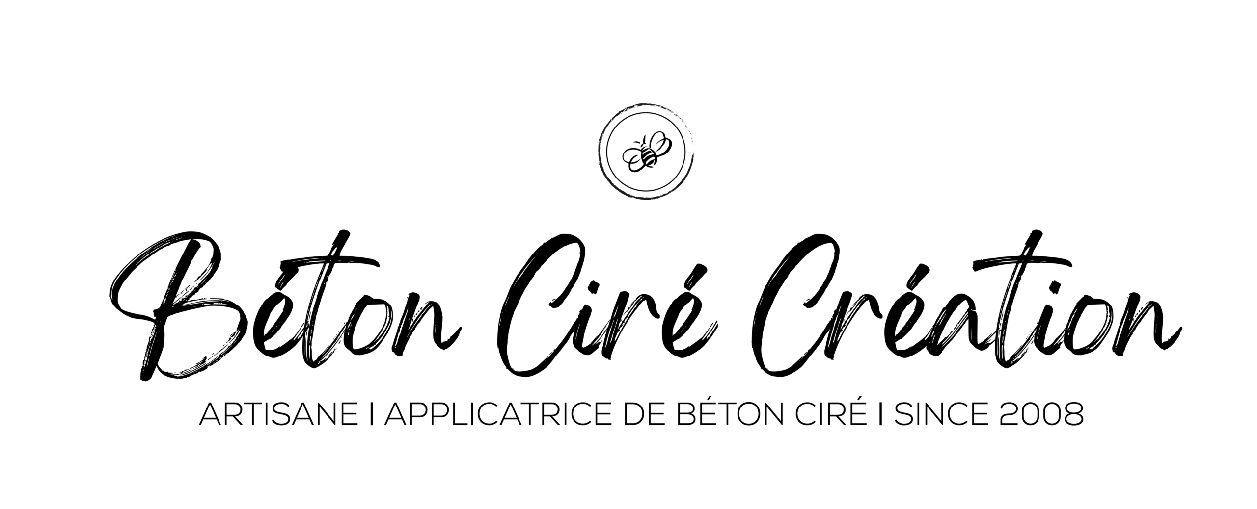 béton ciré création logo